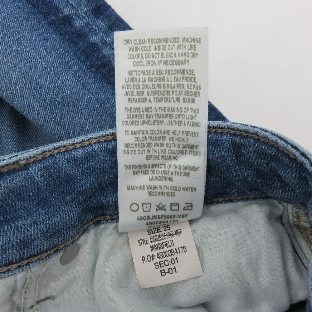 Joes Jeans Women 25 Skinny Ankle Mansfield Stripe Blue Denim Jeans Cotton Blend - Picture 8 of 10